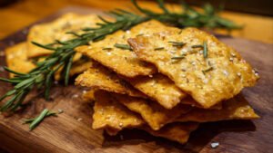 Sourdough Discard Crackers (Rosemary & Sea Salt) – The "Paper Thin" Method