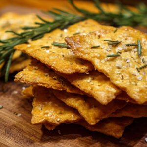 Sourdough Discard Crackers (Rosemary & Sea Salt) – The "Paper Thin" Method