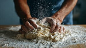 knead on a floured surface