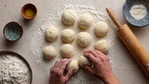 roll_each_ball_of_dough_into_small.ball