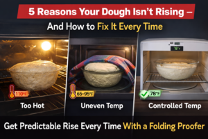 Fixing dough rise with a proofer