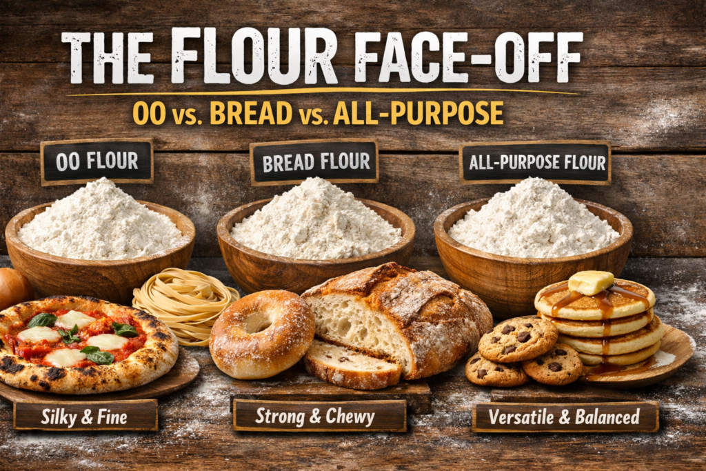 The Flour Face-Off: 00 vs. Bread vs. All-Purpose