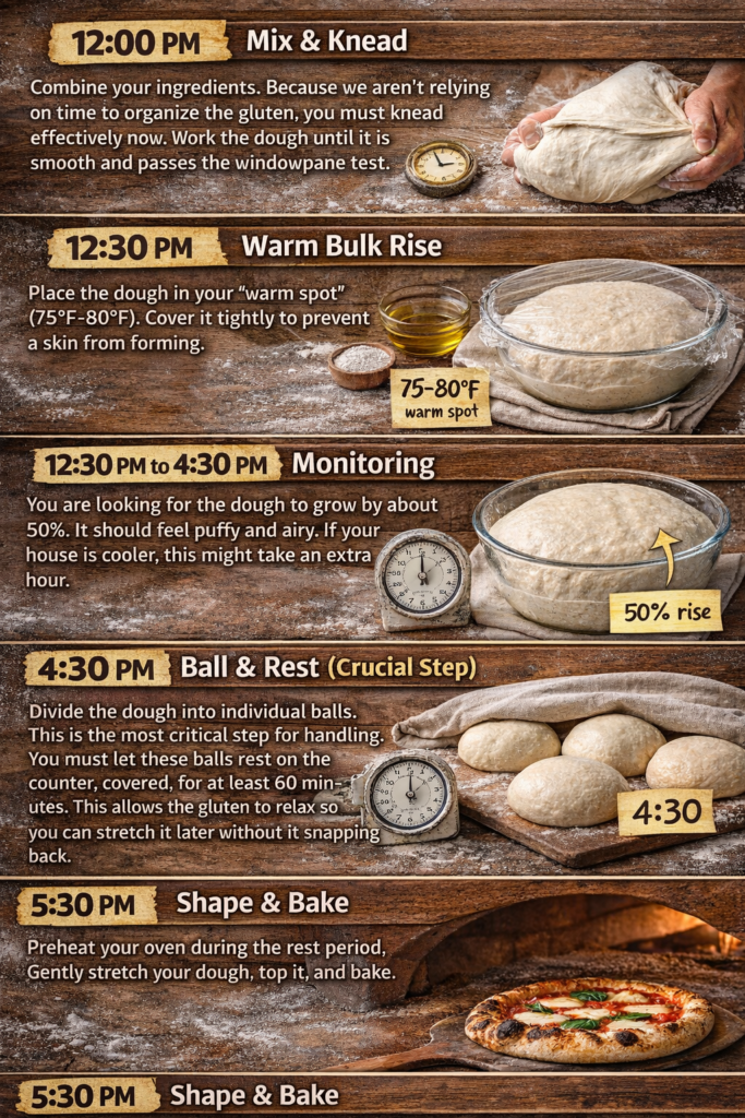The 6-Hour Timeline, sourdough ferment.