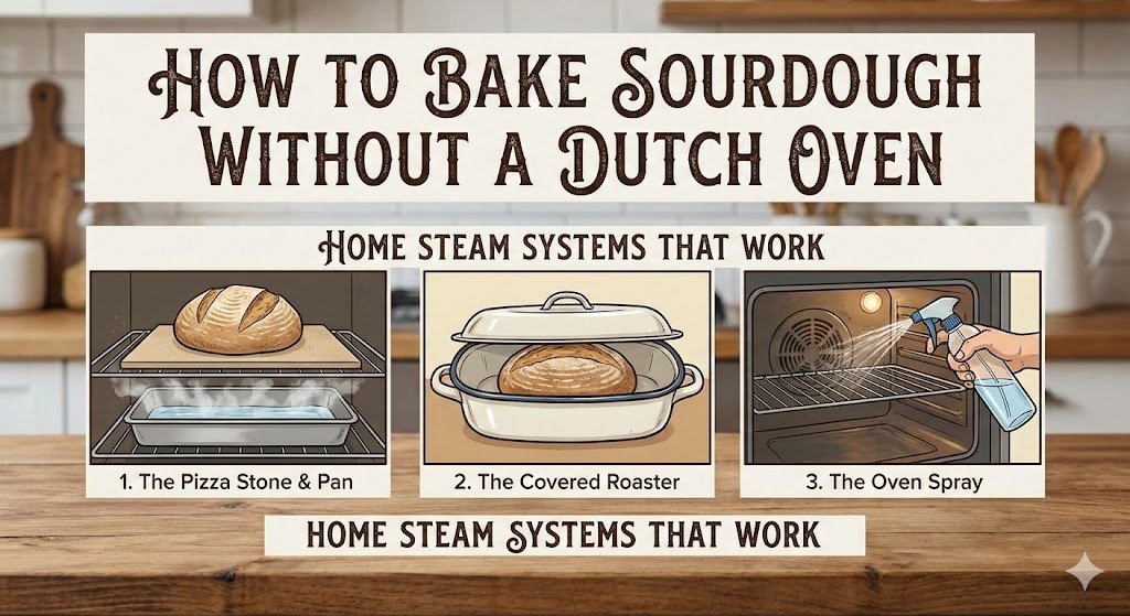 how to bake sourdough without a dutch oven