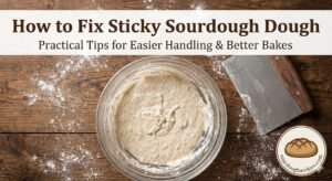 how to fix sticky sourdough dough