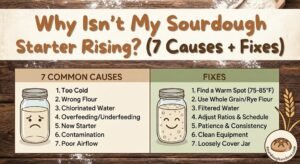 why is my sourdough starter not rising 7 causes and fixes