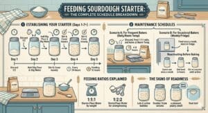 Feeding Sourdough Starter: The Complete Schedule Breakdown