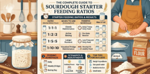 sourdough starter feeding ratios