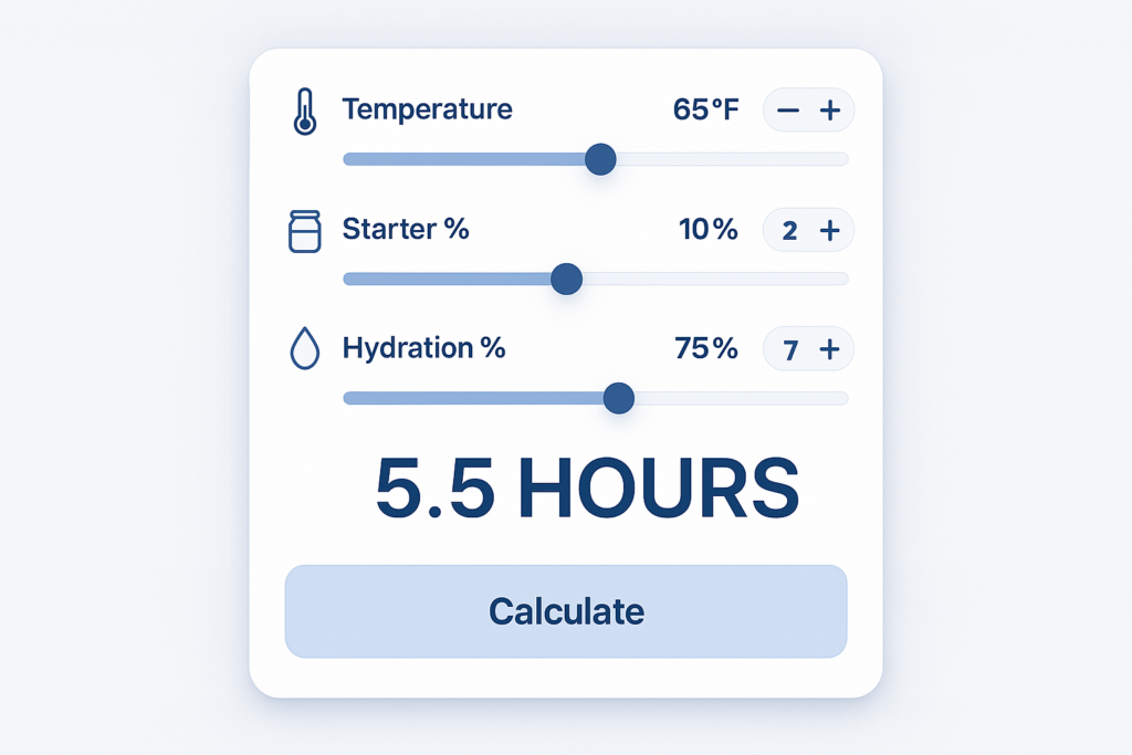 Bulk Fermentation Time Calculator