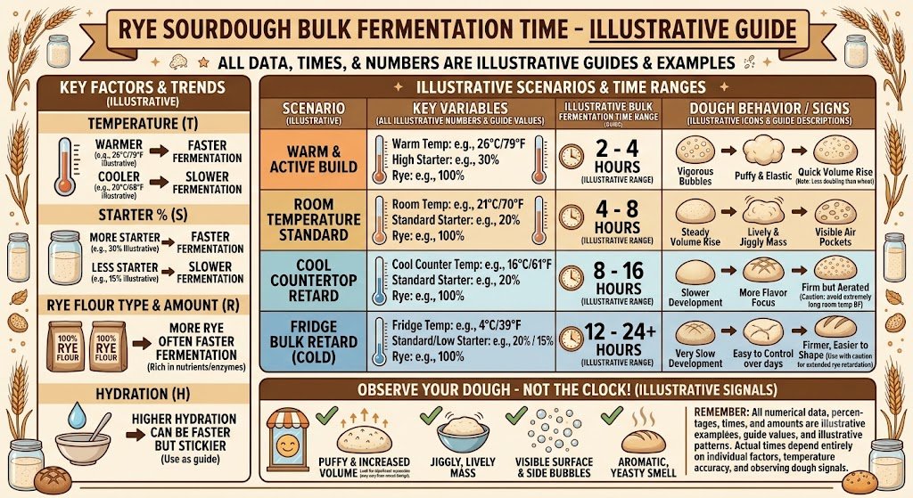 rye bulk fermentation chart
