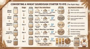 converting a wheat starter to rye