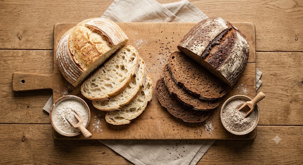 rye sourdough vs. wheat sourdough