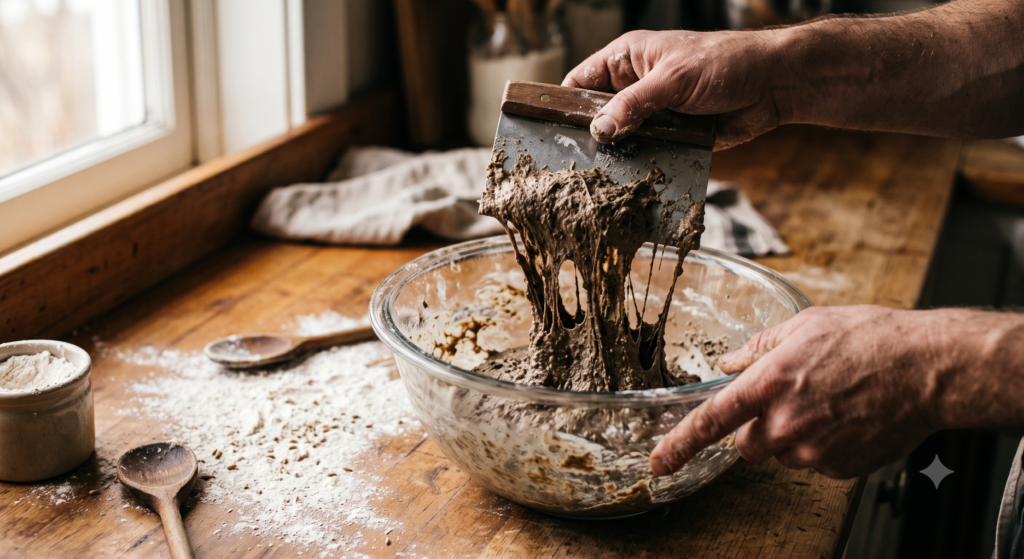sourdough rye sticky