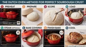 How to Bake Sourdough in a Dutch Oven: Step-by-Step Method for Perfect Crust