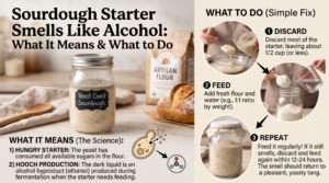 sourdough smell like acohol